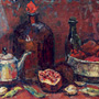 Still-life with pomegranates.3060 cm, canvas, oil