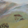 Morning mist.3957 cm, canvas, oil.